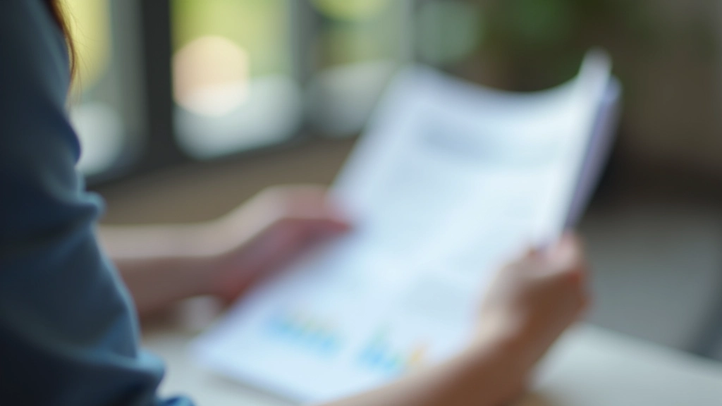 Personne consultant un document budgétaire