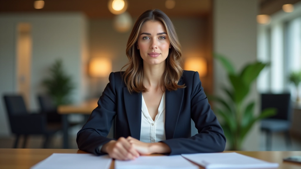 Femme consultante en assurance santé lors d'une réunion